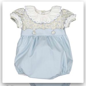 Sal and Pimenta blue wonderland romper